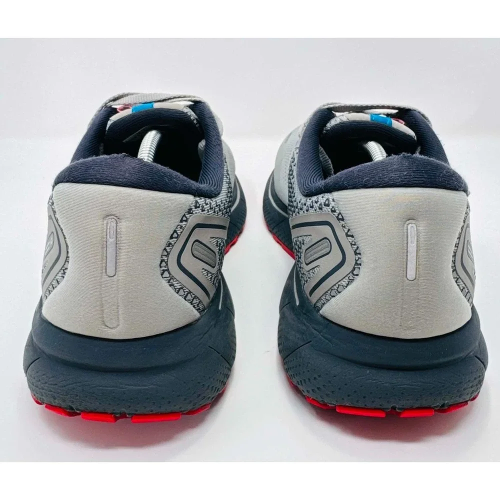 Brooks Ghost 14 Men's Size 13 D Running Shoes Gray Blue Red 1103691D078 Comfort